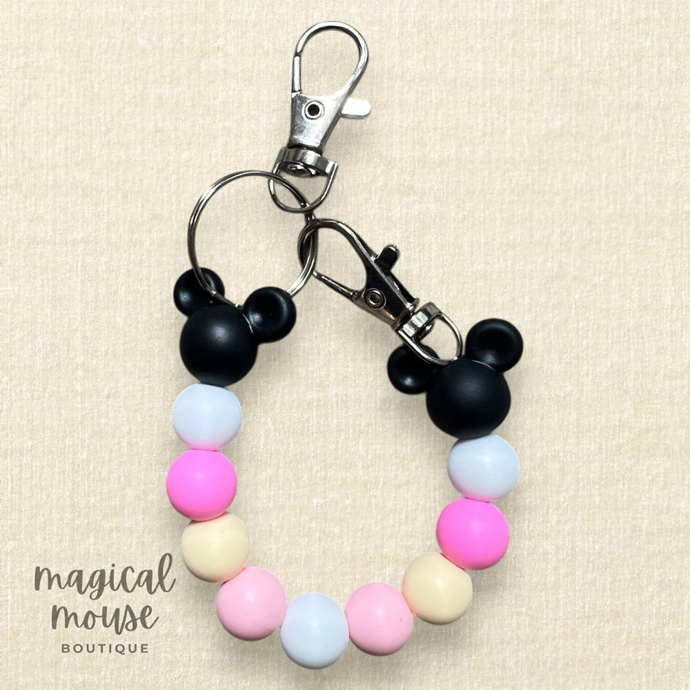 Pastel Princess Minnie Ears Holder | Disney-Inspired Handmade Mouse Ears Clip